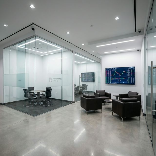 Интерьер офиса Crypto-Office — приватные кабинеты для обмена криптовалюты